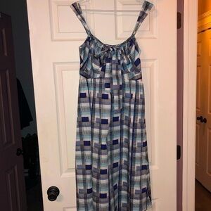 Liz Claiborne Blue Plaid Dress